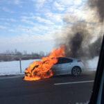 Elektromos jármű égése