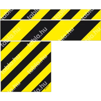 Veszélyt jelző csík (sárga/fekete)