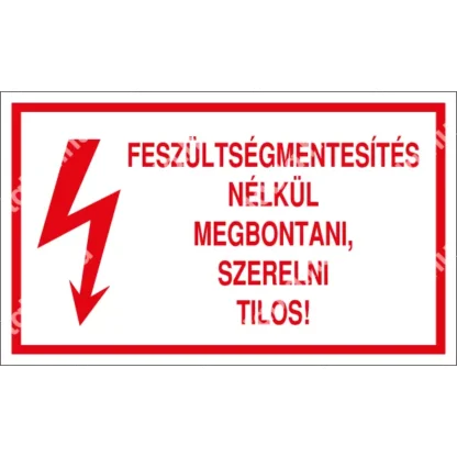 Feszültségmentesítés nélkül megbontani