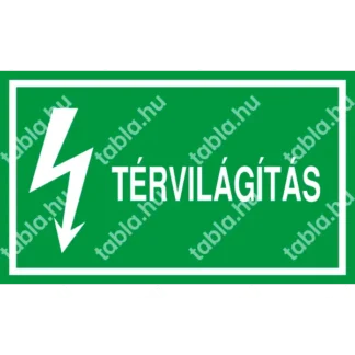 Térvilágítás matrica / tábla