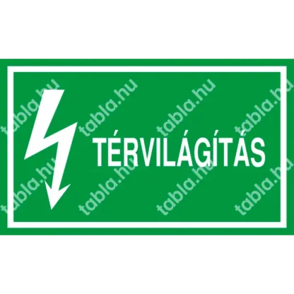 Térvilágítás matrica / tábla