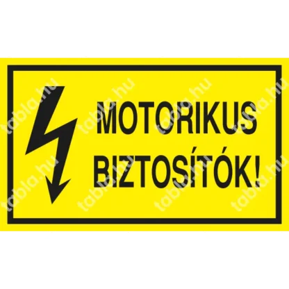 Motorikus biztosítók matrica