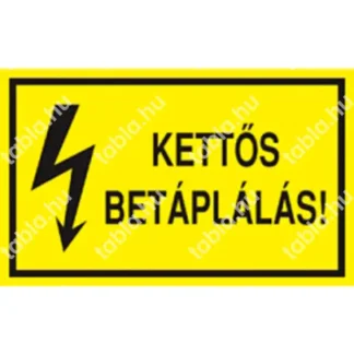 Kettős betáplálás! matrica