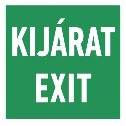 Kijárat - Exit matrica / tábla (felirat)