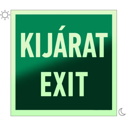 Kijárat - Exit matrica / tábla (felirat)