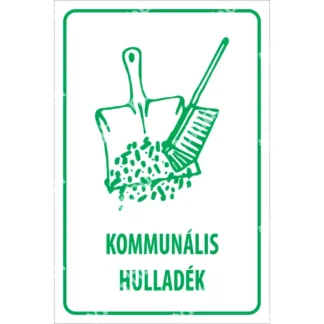 Kommunális hulladék matrica