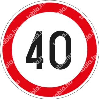 40 km/h matrica