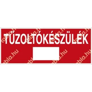 Tűzoltókészülék matrica / tábla (felirat)