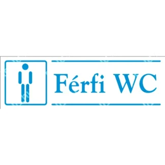 Férfi WC (kék/fehér