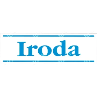 Iroda matrica / tábla (kék/fehér