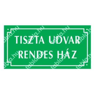 Tiszta udvar