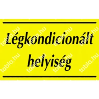 Légkondicionált helyiség matrica