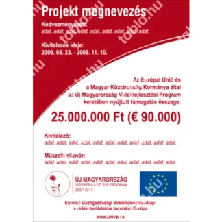 ÚMVP kis projekttábla