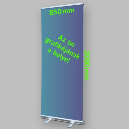 Roll-up állvány nyomattal 850x2000 mm