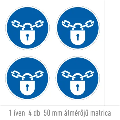 Tartsa zárva! matrica (ISO 7010-M028 piktogram)