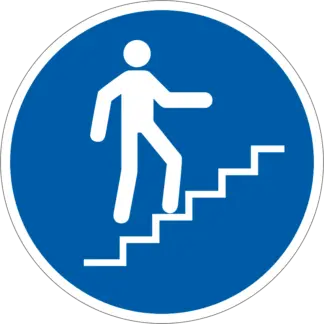 Használja a lépcsőt! matrica (piktogram)