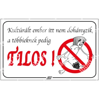 Kulturált ember itt nem dohányzik