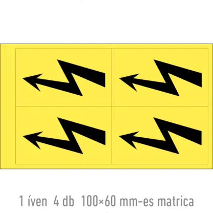 Villámjel matrica / tábla