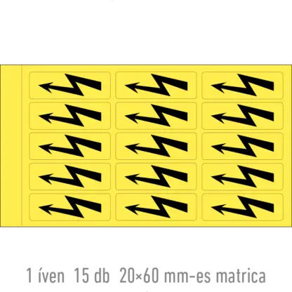 Villámjel matrica / tábla