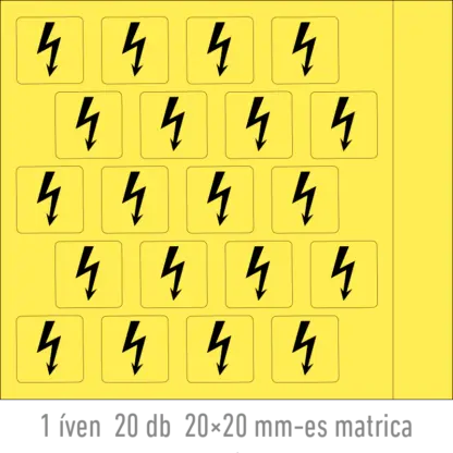 Villámjel matrica / tábla