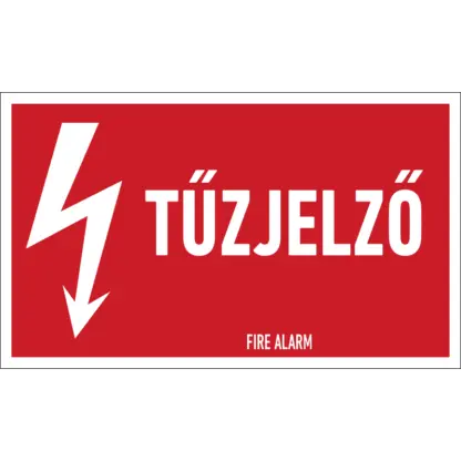 Tűzjelző matrica / tábla