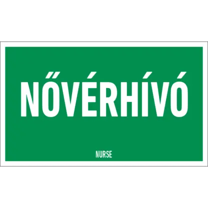 Nővérhívó matrica
