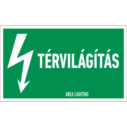 Térvilágítás matrica / tábla