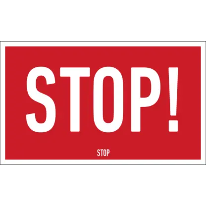 Stop! matrica