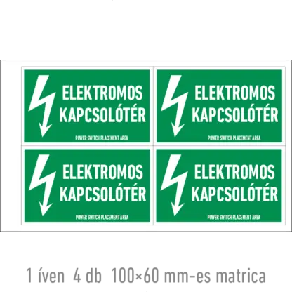 Elektromos kapcsolótér matrica / tábla