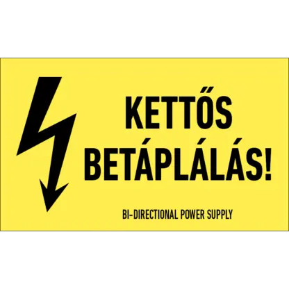 Kettős betáplálás! matrica