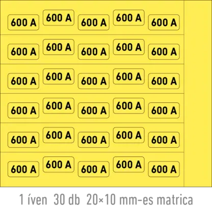 600 A matrica