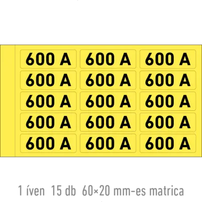 600 A matrica