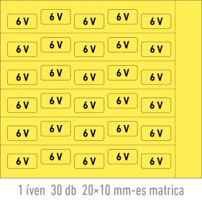 6 V matrica