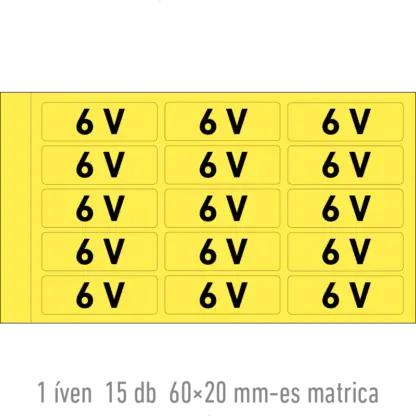 6 V matrica