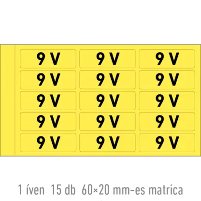 9 V matrica
