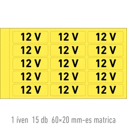12 V matrica