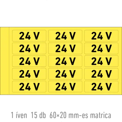 24 V matrica