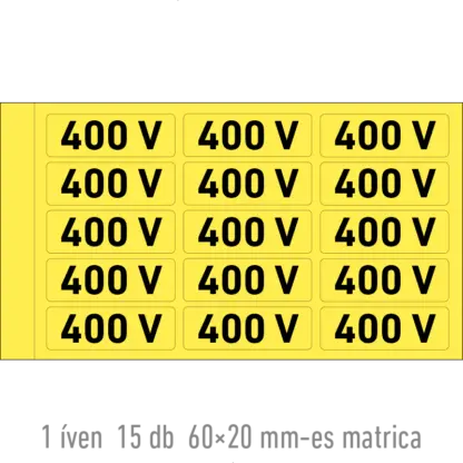 400 V matrica