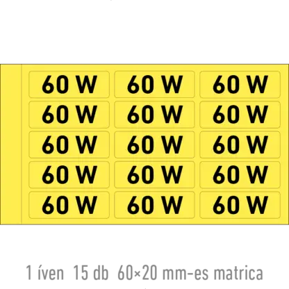 60 W matrica
