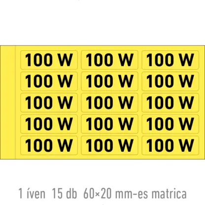 100 W matrica