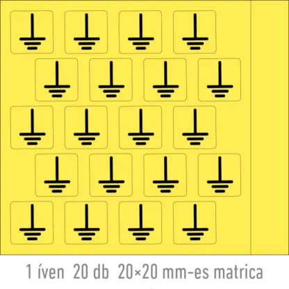 Földjel matrica