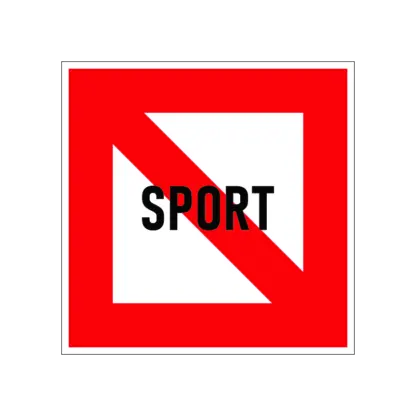 A.13 Sporthajó közlekedése tilos! hajózási tábla