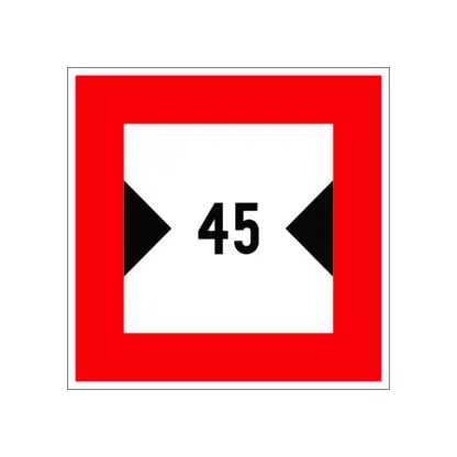C.3.b Korlátozott szélesség (méterben) hajózási tábla