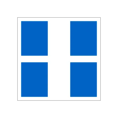 E.9.a Elért mellékág (keresztezéssel) hajózási tábla