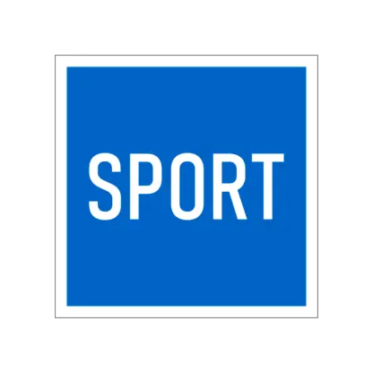E.16 Sporthajó közlekedése megengedett hajózási tábla