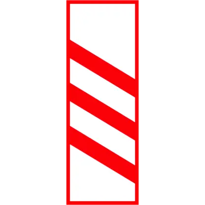 Vasúti átjáró előjelző (3 sávos