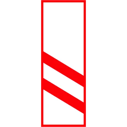 Vasúti átjáró előjelző (2 sávos