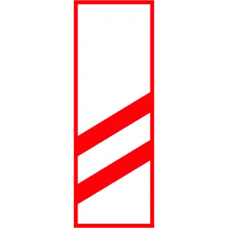 Vasúti átjáró előjelző (2 sávos