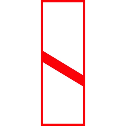 Vasúti átjáró előjelző (1 sávos