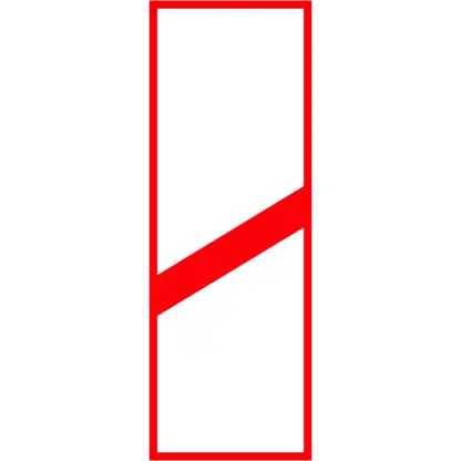 Vasúti átjáró előjelző (1 sávos